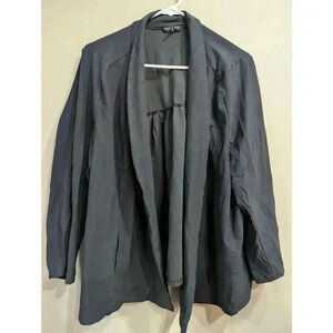 Eileen Fisher elephant gray Viscose blazer size 2XL